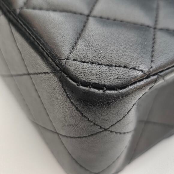 Chanel Lambskin Quilted Medium Double Flap So Black - Picture 12 of 16